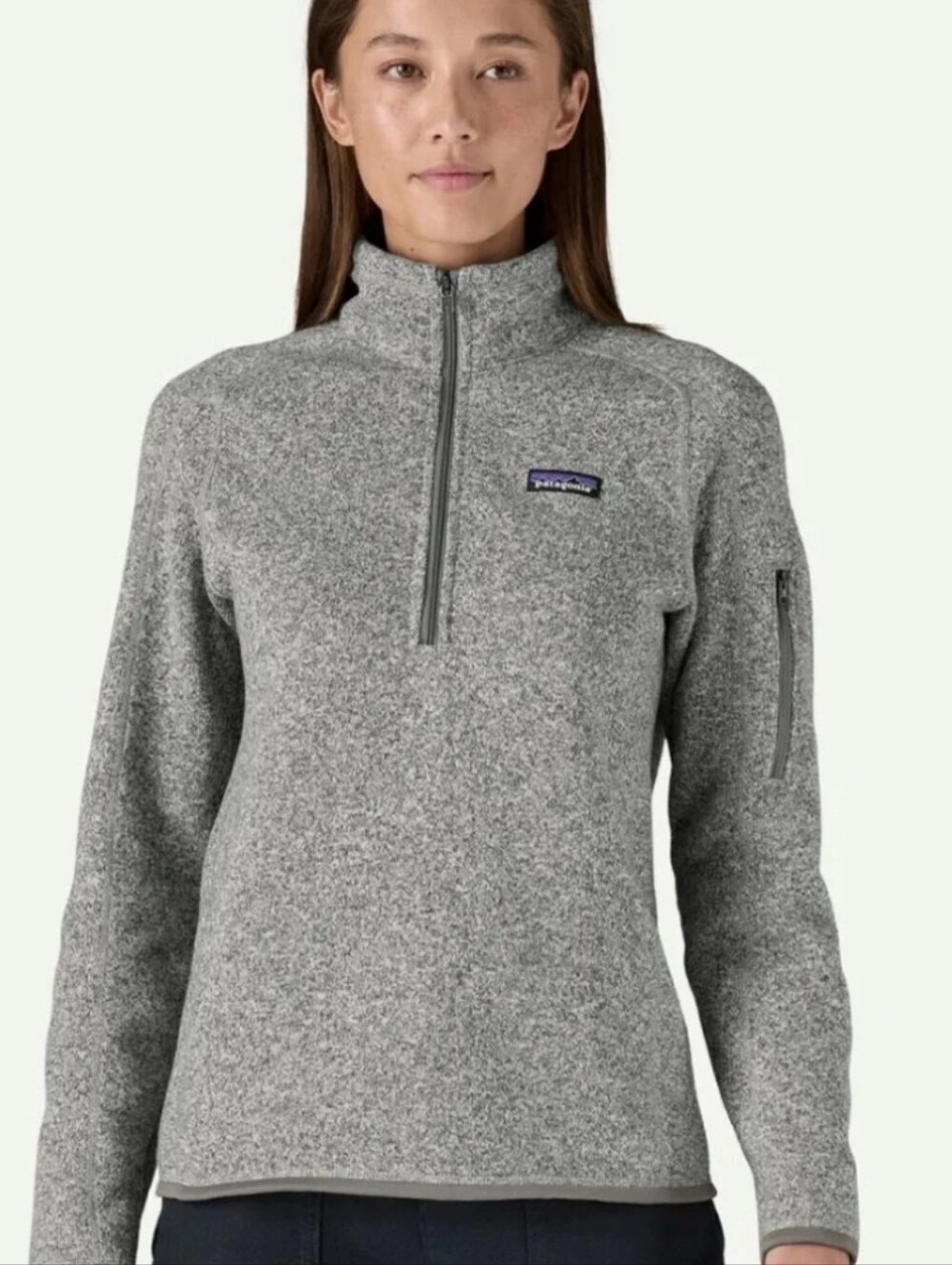 Patagonia Better Sweater Quarter Zip Fleece Gray Sz Small